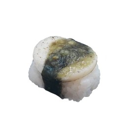 A49 ซูชิเรย์โตโฮตาเตะเบิร์นซอสซีฟู้ด (Seared Hotate (Scallop) with Seafood Sauce Sushi)