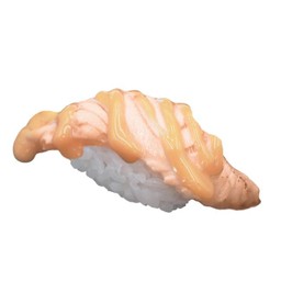 A25 ซูชิแซลมอนเบิร์นซอสไข่เค็ม (Seared Salmon With Salted egg Sauce Sushi)