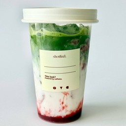 Matcha strawberry latte