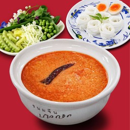 ชุดขนมจีนน้ำยาอกไก่ กะทิสด