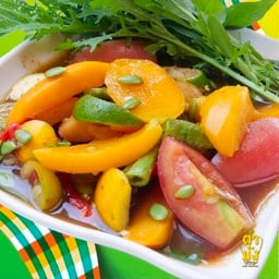 ตำมะยงชิด(ปลาร้า) เจ มังสวิรัติ วีแกน