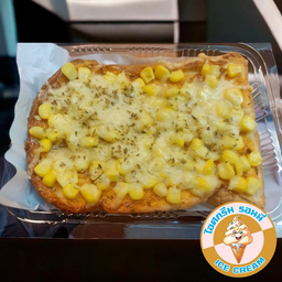 ข้าวโพดชีสซอสพิซซ่า