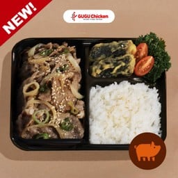 ข้าวกล่องหมูบูลโกกิซอสซอยการ์ลิค