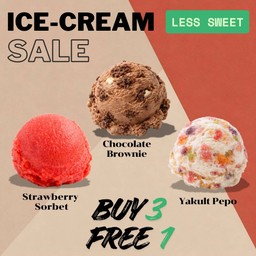 ไอศครีม - ซื้อ 3 แถม 1