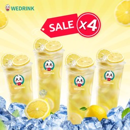 เซตน้ำมะนาวคลายร้อน (น้ำมะนาวเย็น 4 แก้ว)