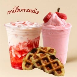 MILK MOODIE มิลค์มู้ดดี้ (นมสด โยเกิร์ต น้ำผลไม้ปั่นสมูทตี้ ขนมปัง ครอฟเฟิล) ลาดพร้าว 71