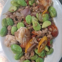 สตอผัดกุ้งกะปิหมูสับ