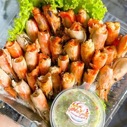 หัวกุ้งแก้วเผา