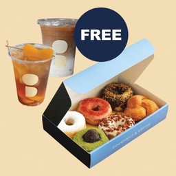Best Seller Doughnuts+Free Earlgrey+Free Peach Tea