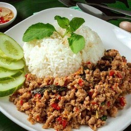 ข้าวกะเพราหมูสับ