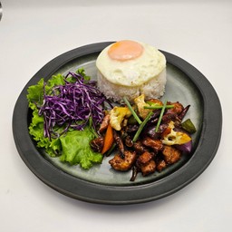 Rice with Kung pao stir fried