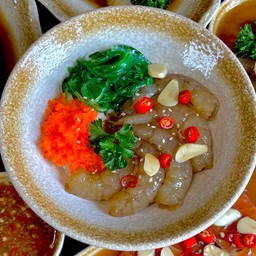 ข้าวหน้ากุ้งดองซีอิ๊ว