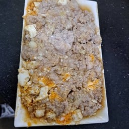 หมูสับนึ่งไข่เค็ม