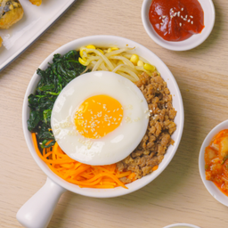 บิบิมบับ ไม่ใส่ถั่วงอก Bibimbap without Beansprouts