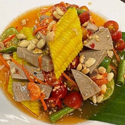 ตำข้าวโพด หมูยอ