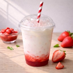 นมสดสตรอเบอร์รี่ Strawberry fresh milk
