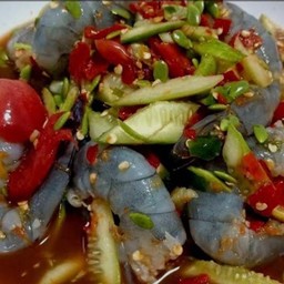 ตำแตงกุ้งสด