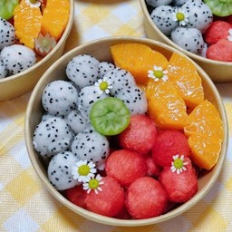ส้มเนื้อเยลลี่ x แตงโม x แก้วมังกร