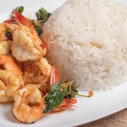 กะเพรา กุ้ง