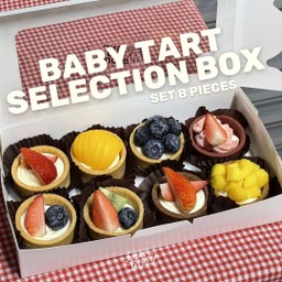 Baby tart Selection Box(Fresh Fruit) - เบบี้ทาร์ตเซ็ต8ชิ้น (คละหน้าผลไม้สดล้วน)