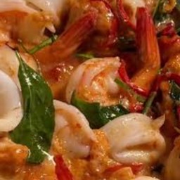 ห่อหมกทะเลราดข้าว