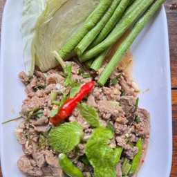 ลาบเนื้อสุก