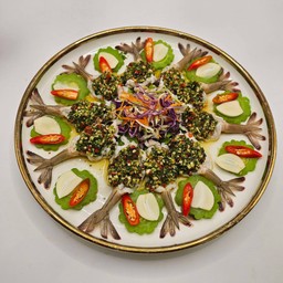 Raw shrimp salad