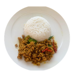ข้าวหมูคั่วกลิ้ง