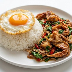 กะเพราปูนิ่มสูตรบ้านยาย