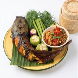 ปลาดุกย่าง แจ่วปลาร้า