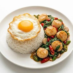 กะเพราหอยเชลล์ชาววัง