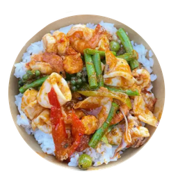 ข้าวผัดพริกแกงทะเล