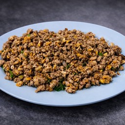 ปลาเค็มผัดหมูสับ