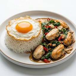 กระเพราหอยแมลงภู่นิวซีแลนด์จัมโบ้