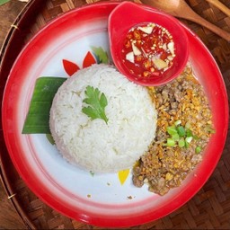 หมูสับทอดกระเทียม