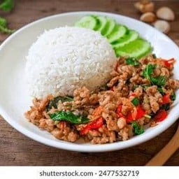ข้าวกะเพราไก่สับ 🐓
