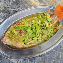 ปลาทับทิม นึ่งมะนาว (ตัว)