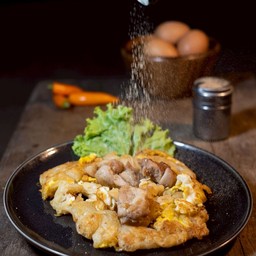 [อร่อยซ่ากับโค้ก] คั่วไก่แห้ง 2+โค้กขวด