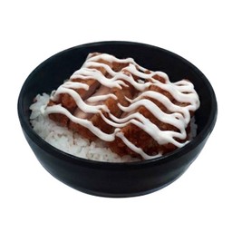 D03 (Mini)ดงบุริไก่คาราอาเกะซอสมายองเนส (Chicken Karaage with Mayonnaise Sauce Rice Bowl)