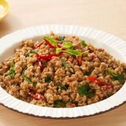 กระเพราหมูสับ