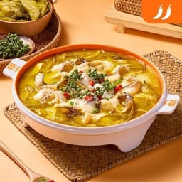 ปลาต้มผักกาดดองพริกหอมเสฉวน สำหรับสองคน