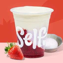 Mochi and Strawberry Chia Jam Yogurt