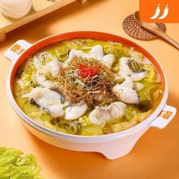 ปลาต้มผักกาดดองรสต้นหอม สำหรับสองคน