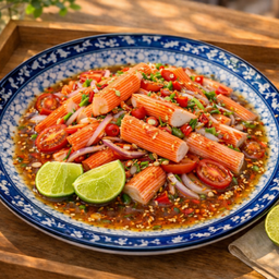 ยำปูอัด Crab stick salad