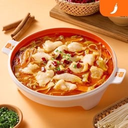 ปลาต้มผักกาดดองน้ำซุปสีทอง สำหรับคนเดียว