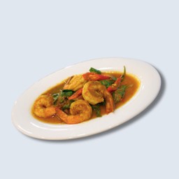 กุ้งผัดเผ็ด