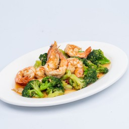 กุ้งผัดบล๊อคโคลี่