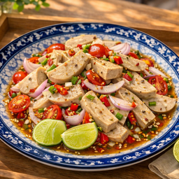 ยำหมูยอ pork suasage salad