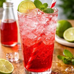 น้ำแดงมะนาวโชดา