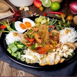 ตำยกถาดเส้นเล็กหมููยอ